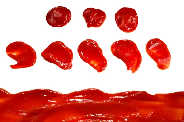 Rote Soße Spritzt Als Hintergrund — Stockfoto