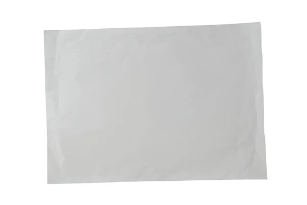 Crumpled White Paper Background Top View Copy Space — 图库照片