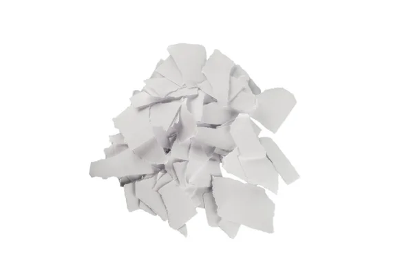 Boş Beyaz Kağıt Parçaları Izole Edilmiş Metin Veya Tasarım Için — Stok fotoğraf