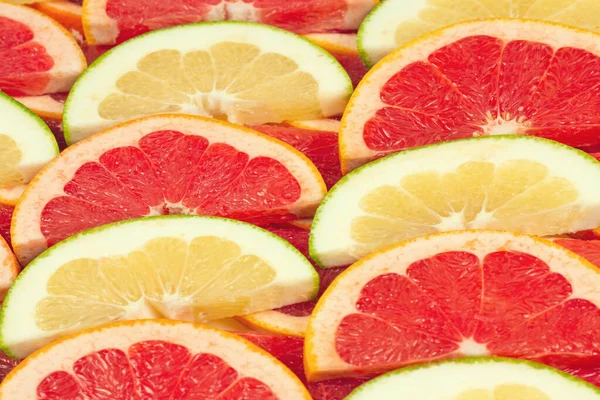 Pomelo Toranja Suculentas Fatias Fundo — Fotografia de Stock