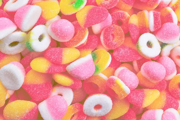 Çeşit Çeşit Şekerleme Üst Görünüm — Stok fotoğraf