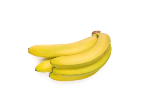 Ein Bündel Bananen Isoliert Auf Weißem Hintergrund — Stockfoto