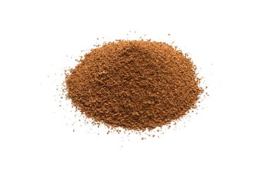 Beyaz bir arka plan üzerinde izole hazır kahve.