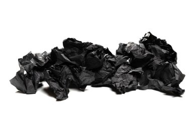 Soyut siyah kağıt dokusu arkaplanı. Üst Manzara. Boşluğu kopyala. 