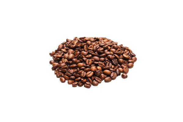 Coffee Beans White Background Top View Coffee Beans Texture — Stock Photo, Image