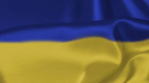 Bandeira Ucraniana Isolada Sobre Fundo Branco Espaço Cópia — Fotografia de Stock