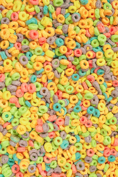 Zoete Veelkleurige Vlokken Cornflakes Als Achtergrond — Stockfoto