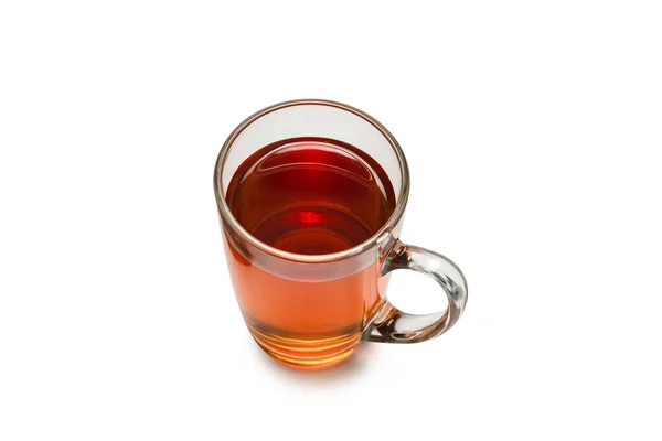 Egy Csésze Tea Elszigetelt Fehér Background — Stock Fotó