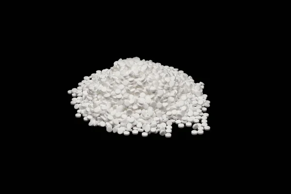 Tabletki Substytutu Cukru Izolowane Białym Tle Widok Góry — Zdjęcie stockowe