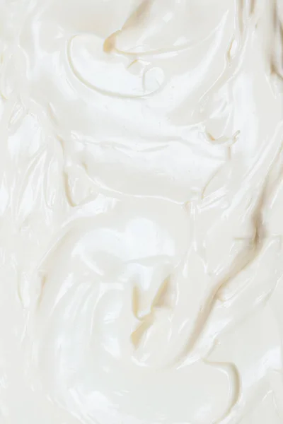 White Whipped Cream Texture Top View — Stock Photo, Image