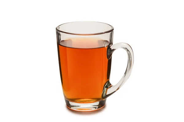Egy Csésze Tea Elszigetelt Fehér Background — Stock Fotó