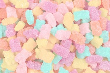 Jöleli terler arka planda kalıyor. Üst görünüm.