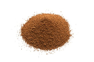 Beyaz bir arka plan üzerinde izole hazır kahve.