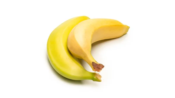 Kilka Bananów Białym Tle Białym Tle — Zdjęcie stockowe