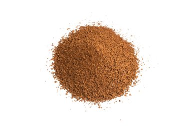 Beyaz bir arka plan üzerinde izole hazır kahve.