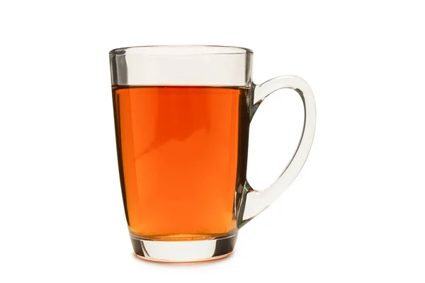 Чашка Чаю Ізольована Білому Тлі — стокове фото