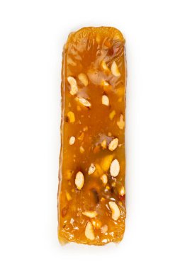 Beyaz arka planda fındıklı geleneksel Türk lezzeti. 