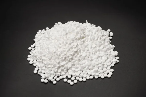 Zuckerersatzpillen Isoliert Auf Weißem Hintergrund Ansicht Von Oben — Stockfoto