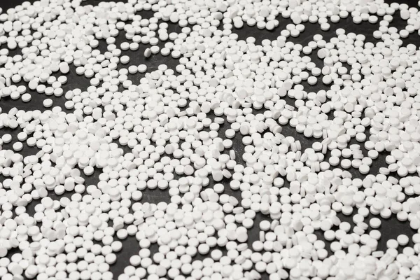 Tabletki Substytutu Cukru Izolowane Białym Tle Widok Góry — Zdjęcie stockowe