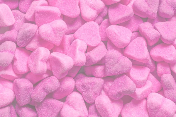 Caramelle Gommose Gustose Assortite Vista Dall Alto Rosa Gelatina Dolci — Foto Stock