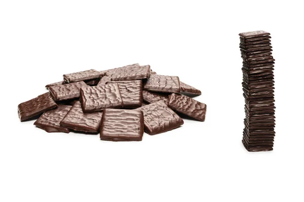 배경에 분리되어 초콜릿 — 스톡 사진