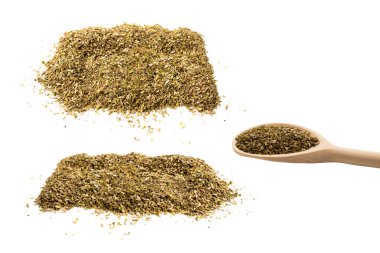 Arka plan olarak Oregano. Üst görünüm.