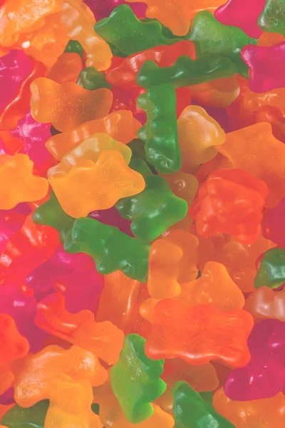 Jelly Sweats Bears Background Top View — Stock Photo, Image