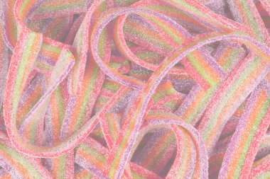 Renkli jelibon arkaplanı. Jöle şekeri deseni. 