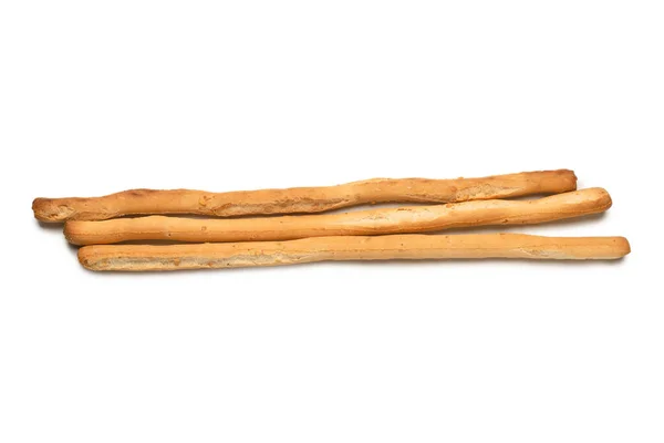 Bröd Pinnar Isolerad Vit Bakgrund — Stockfoto