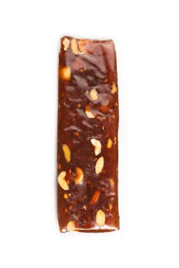 Beyaz arka planda fındıklı geleneksel Türk lezzeti. 