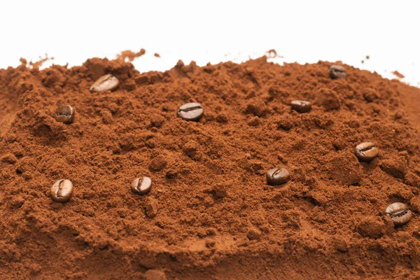 Instant Coffee Isolated Background Top View — Stock Photo, Image