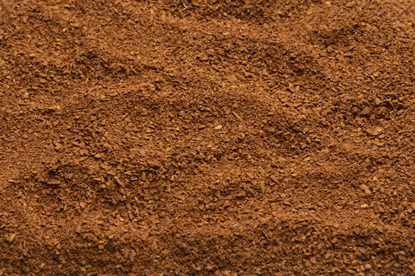 Arka planda izole edilmiş anlık kahve. Üst görünüm. 