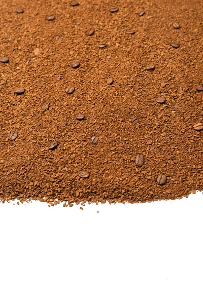 Instant Kaffee Isoliert Auf Einem Hintergrund Ansicht Von Oben — Stockfoto