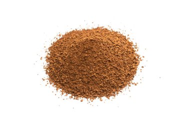 Beyaz bir arka plan üzerinde izole hazır kahve.