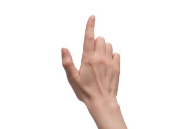 γυναίκα χέρι απομονωθεί σε λευκό φόντο. 