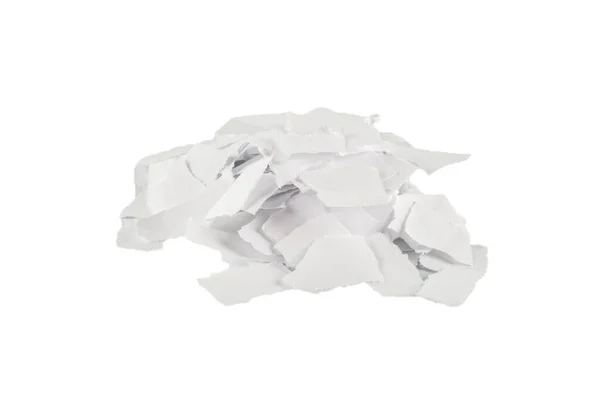 Empty White Paper Pieces Isolated Space Text Design — Stock Photo, Image
