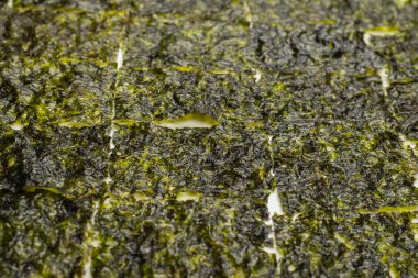 Beyaz arka planda izole edilmiş lezzetli yosun.. 