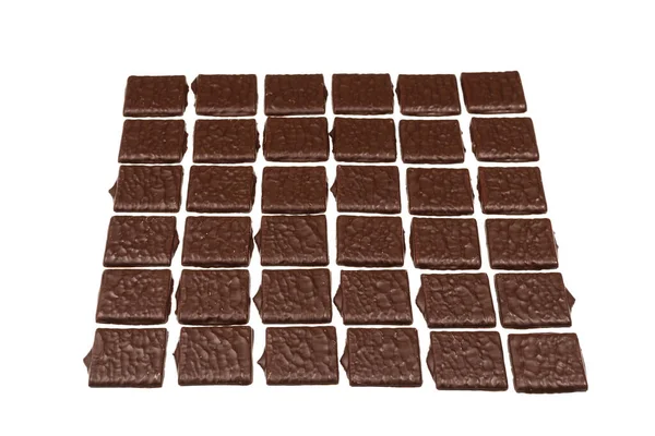 배경에 분리되어 초콜릿 — 스톡 사진