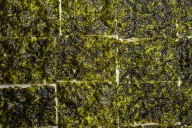 Beyaz arka planda izole edilmiş lezzetli yosun.. 