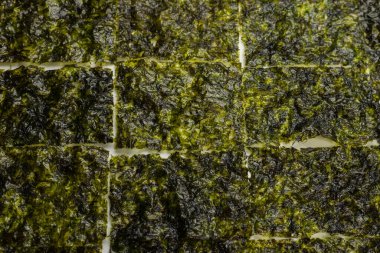 Beyaz arka planda izole edilmiş lezzetli yosun.. 