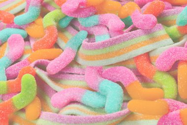 Çeşit çeşit şekerleme. Üst Manzara. Jöleli şekerler.