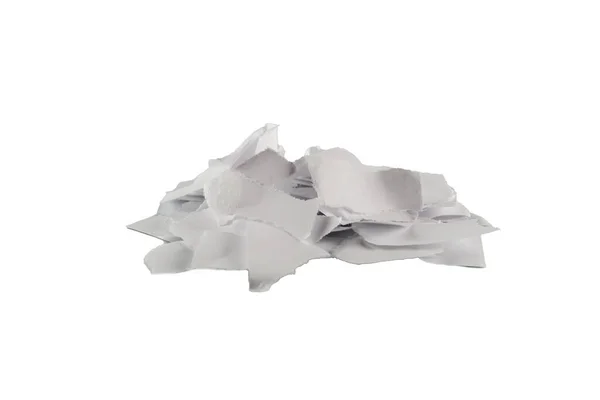 Empty White Paper Pieces Isolated Space Text Design — Stock Photo, Image