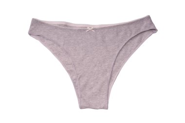 Women cotton panties isolated on a white background. 