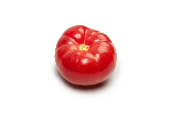 Tomate Rouge Fraîche Isolée Sur Fond Blanc — Photo