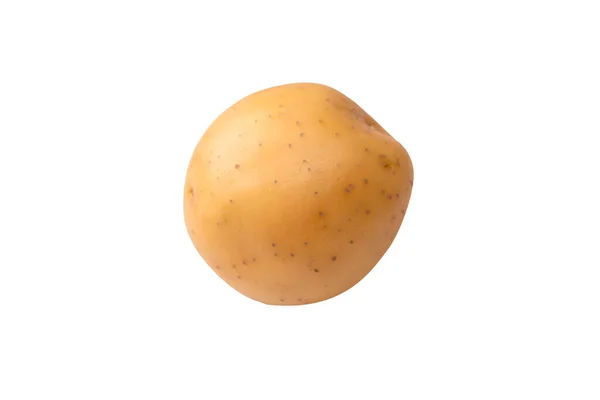Group Fresh Tasty Potato Isolated White Background — 图库照片