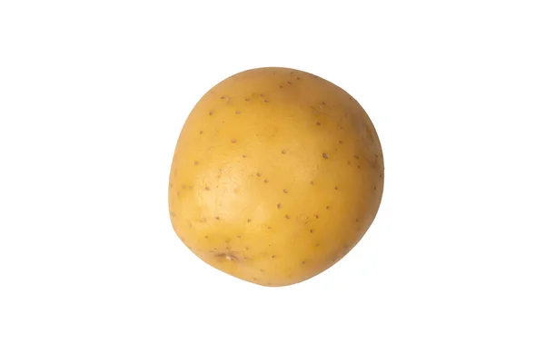 Group Fresh Tasty Potato Isolated White Background — Foto Stock