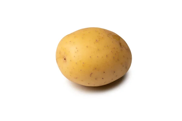 Group Fresh Tasty Potato Isolated White Background — Foto Stock
