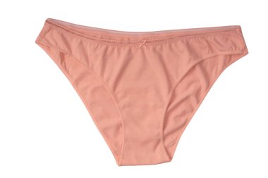 Women cotton panties isolated on a white background. 