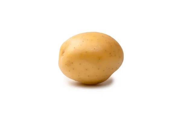 Group Fresh Tasty Potato Isolated White Background — ストック写真