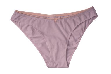 Women cotton panties isolated on a white background. 